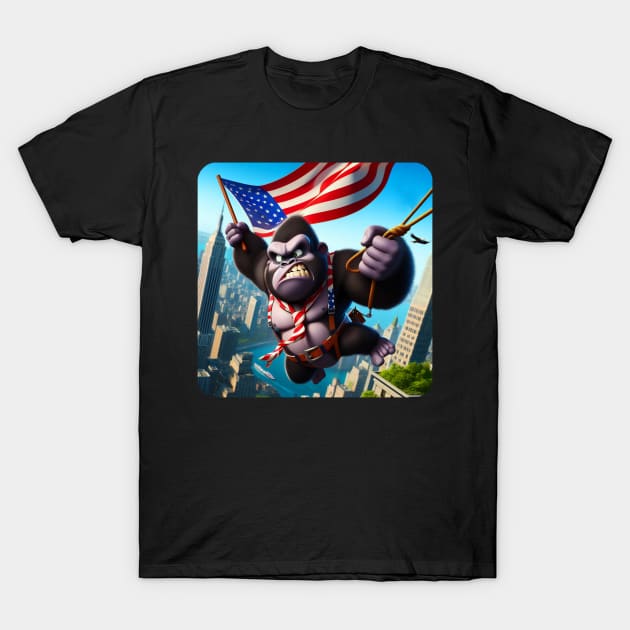 Grumpy Gorilla #40 T-Shirt by The Black Panther